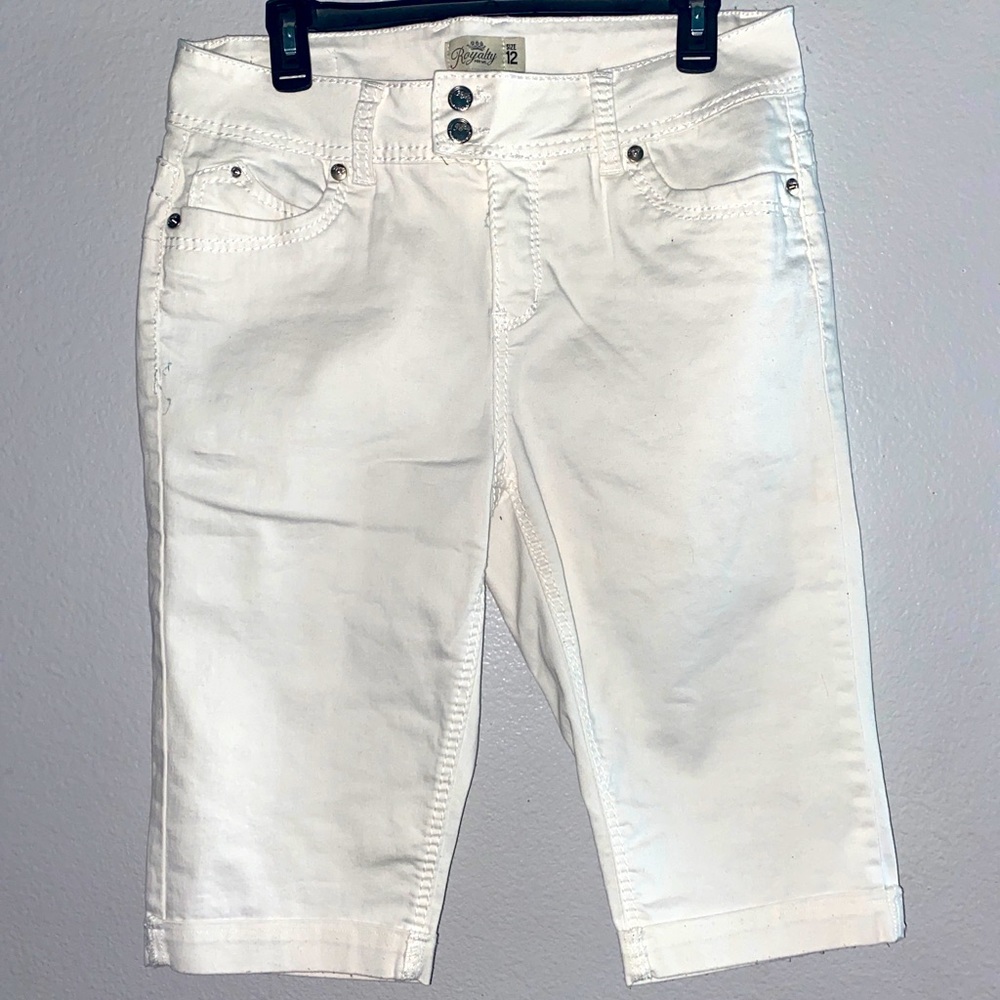 Royalty white shorts sz 12